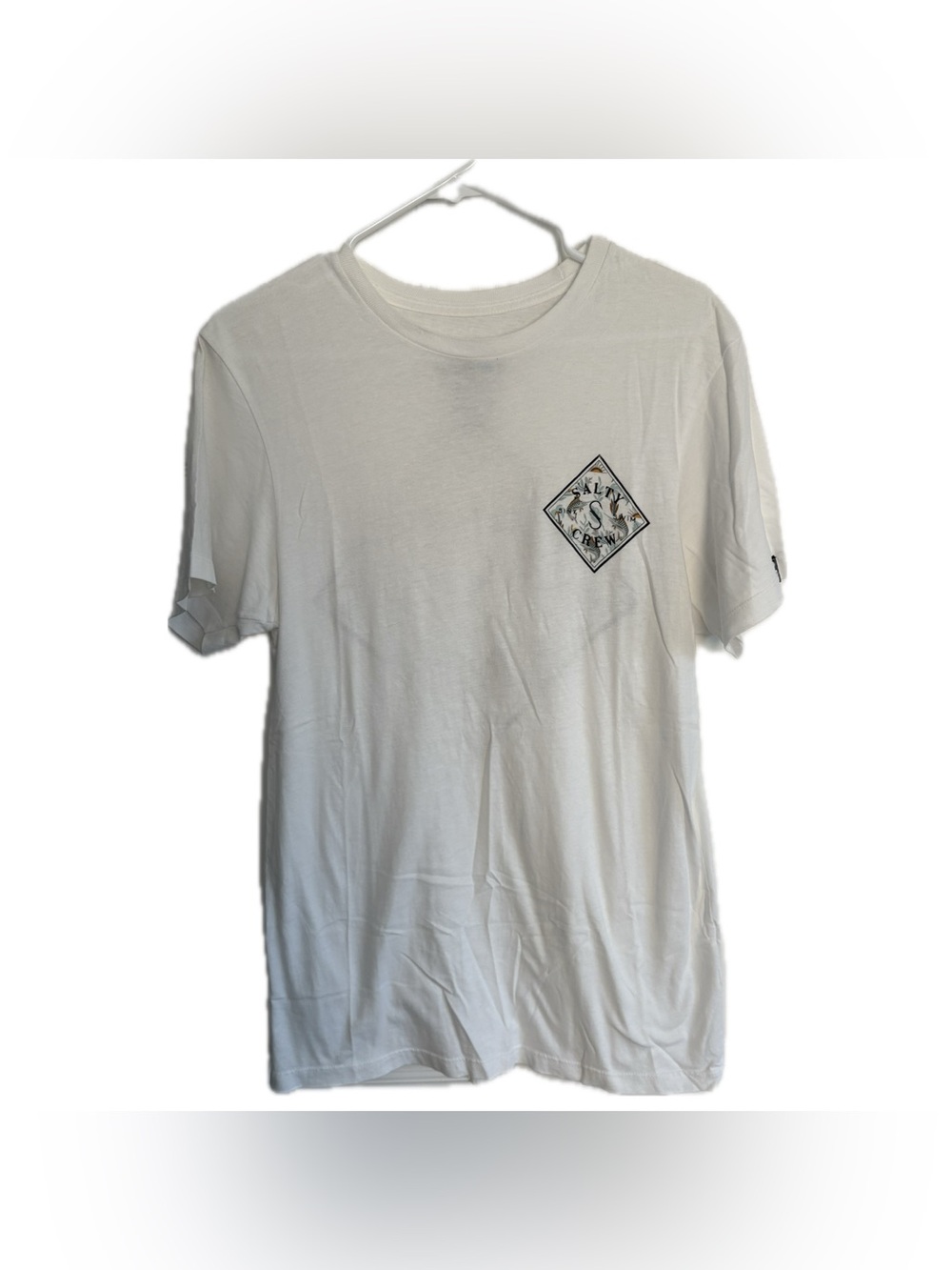 Salty Crew White Short-Sleeve Logo Tee